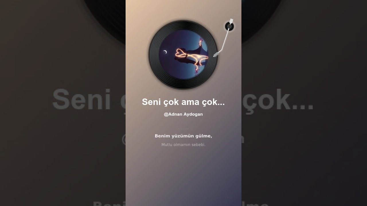 Seni çok ama çok seviyorum 