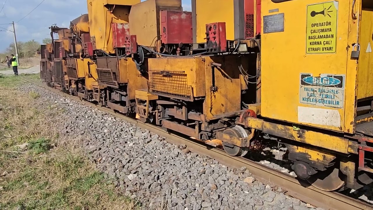 Ray taşlama makinesi. Tcdd Mamure Yarbaşı km 470