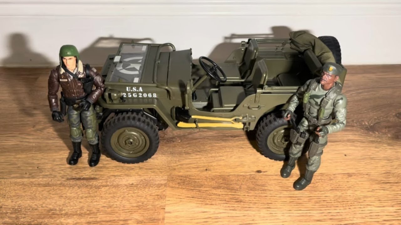 JJRC 1:10 4WD Off-Road RC Willys Jeep Trailer, .50 cal gun #scalemodel #scalerccrawler #rc #military