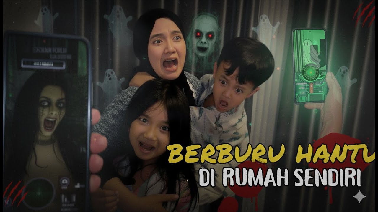 Berburu hantu di rumah sendiri seram banget | semua hantu seram muncul