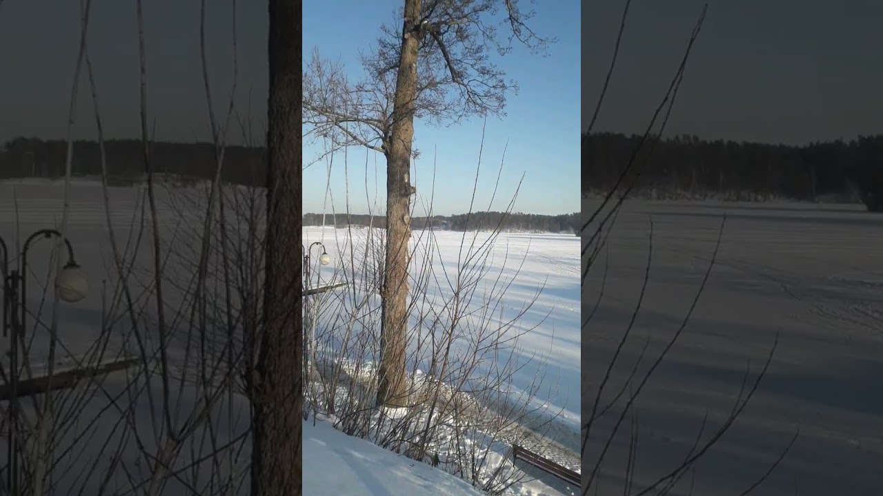 Ruciane-Nida 2026-02-03 Jezioro Nidzkie, zejście na Promenadę od ul. Słoneczną, Mazury