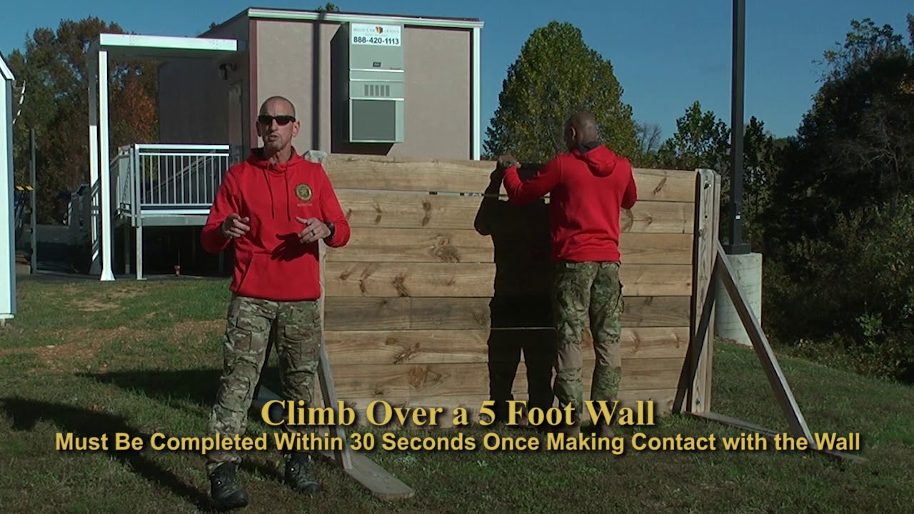 St. Mary's County Sheriff's Office Agility Test: Wall climb