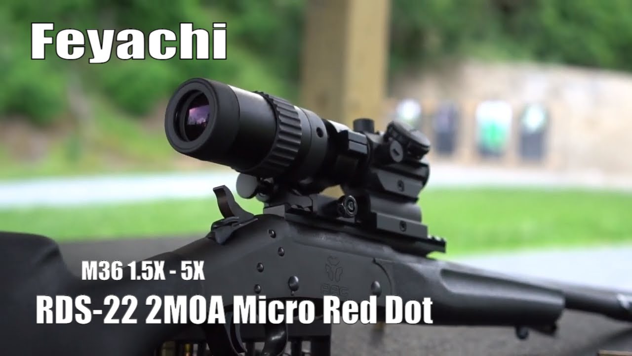 Feyachi RDS-22 Micro Red Dot And M36 1.5X - 5X Red Dot Sight Optics Magnifier