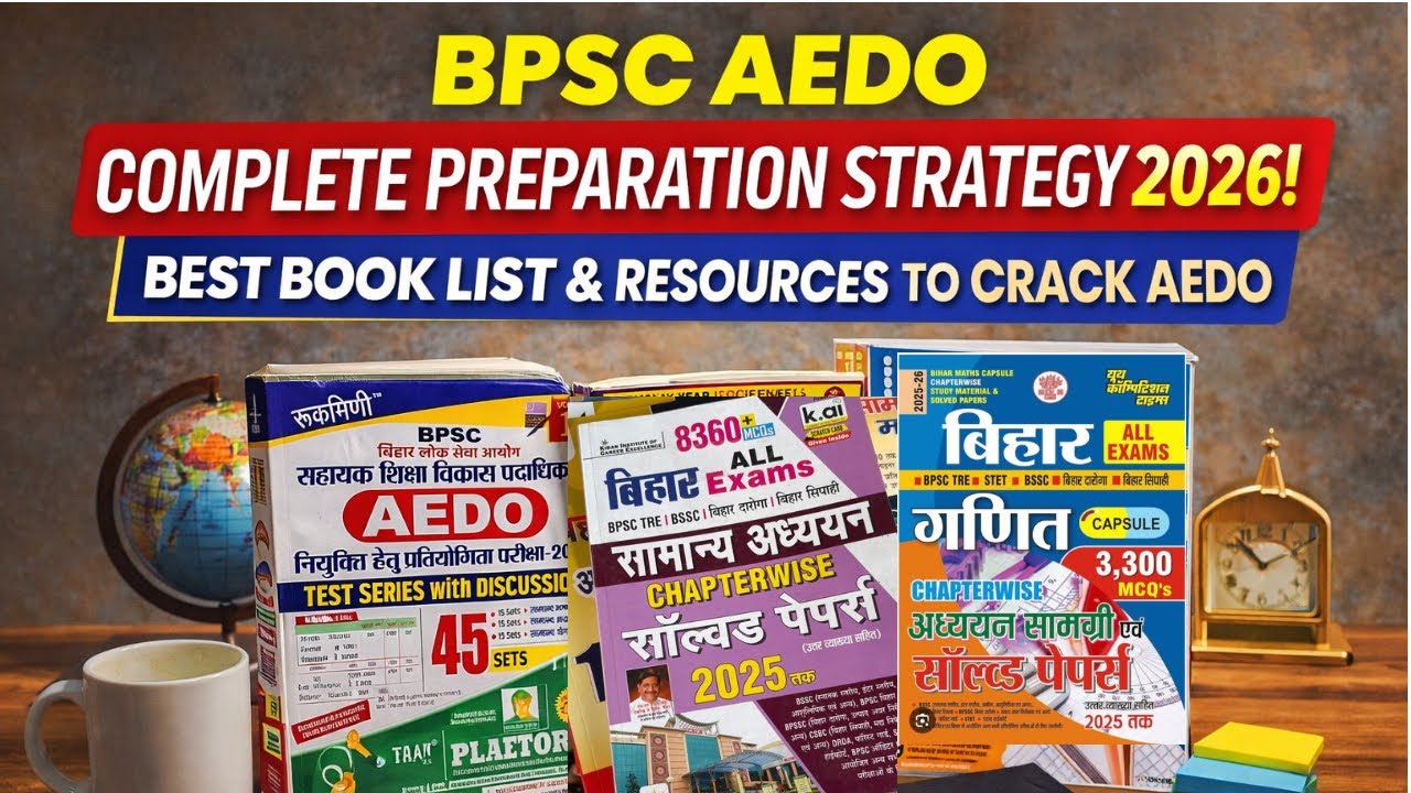 BPSC AEDO 2026 Preparation Strategy | Best Books, Resources & Smart Study Plan to Crack AEDO #aedo 