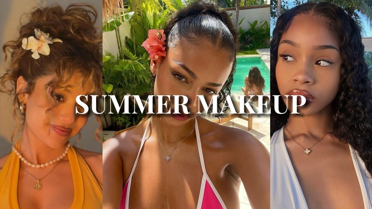 SUMMER MAKEUP, ISLAND GIRL MAKEUP - VIRAL TIKTOK