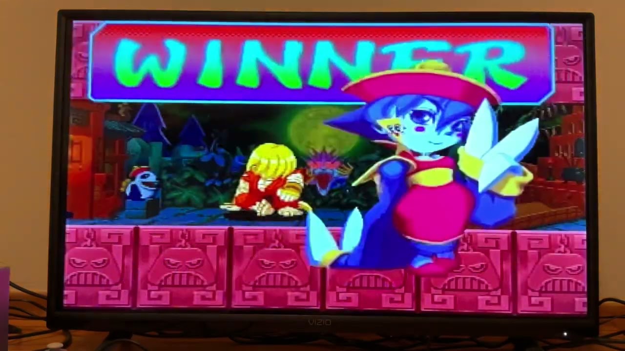 Gameplay of Super Puzzle Fighter II X on Sega Saturn