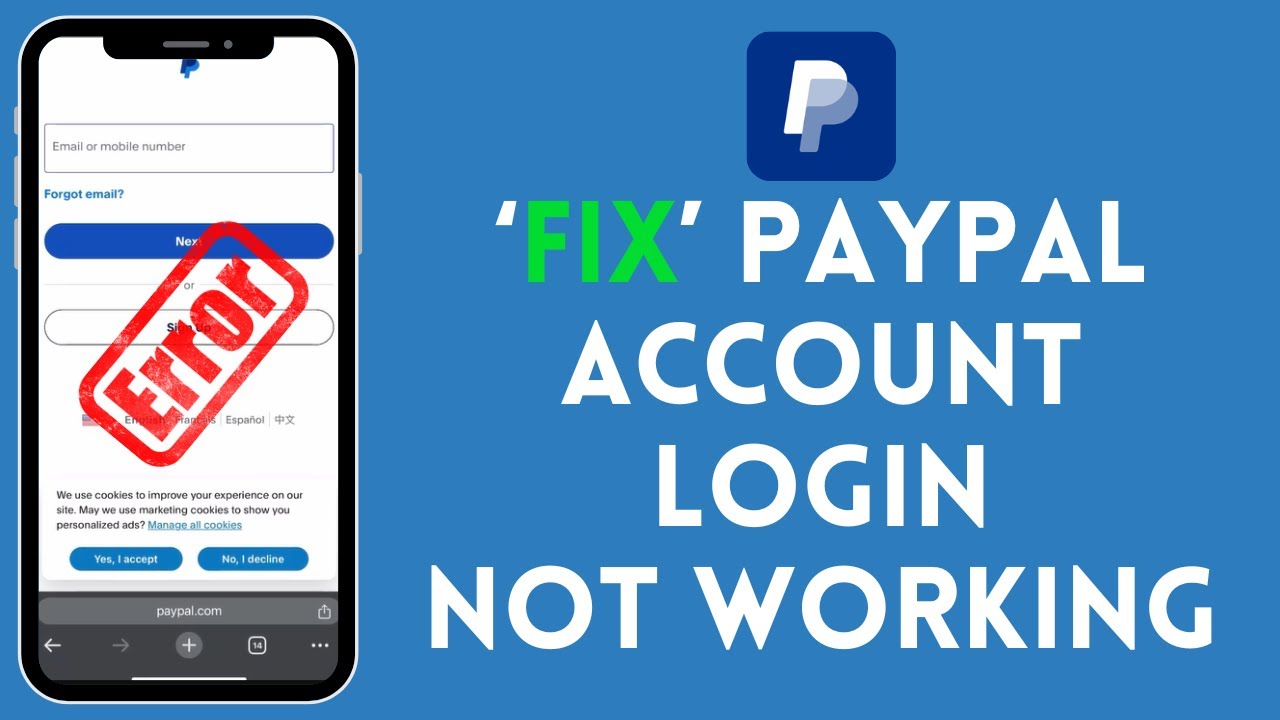 How to Fix PayPal Account Login Not Working 2024?