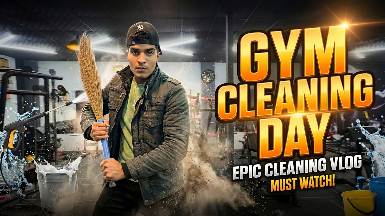 GYM CLEANING DAY 🧹 