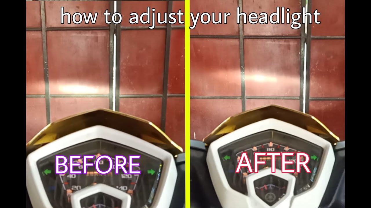 How to adjust stock headlight of your MIO SOUL I 125 |DIY 006|