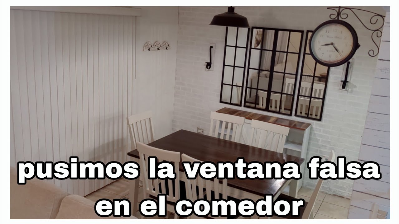 CASA DE INFONAVIT//QUITO LA DECORACIÓN DE LA SALA COMEDOR//PUSIMOS LA VENTANA FALSA EN EL COMEDOR.