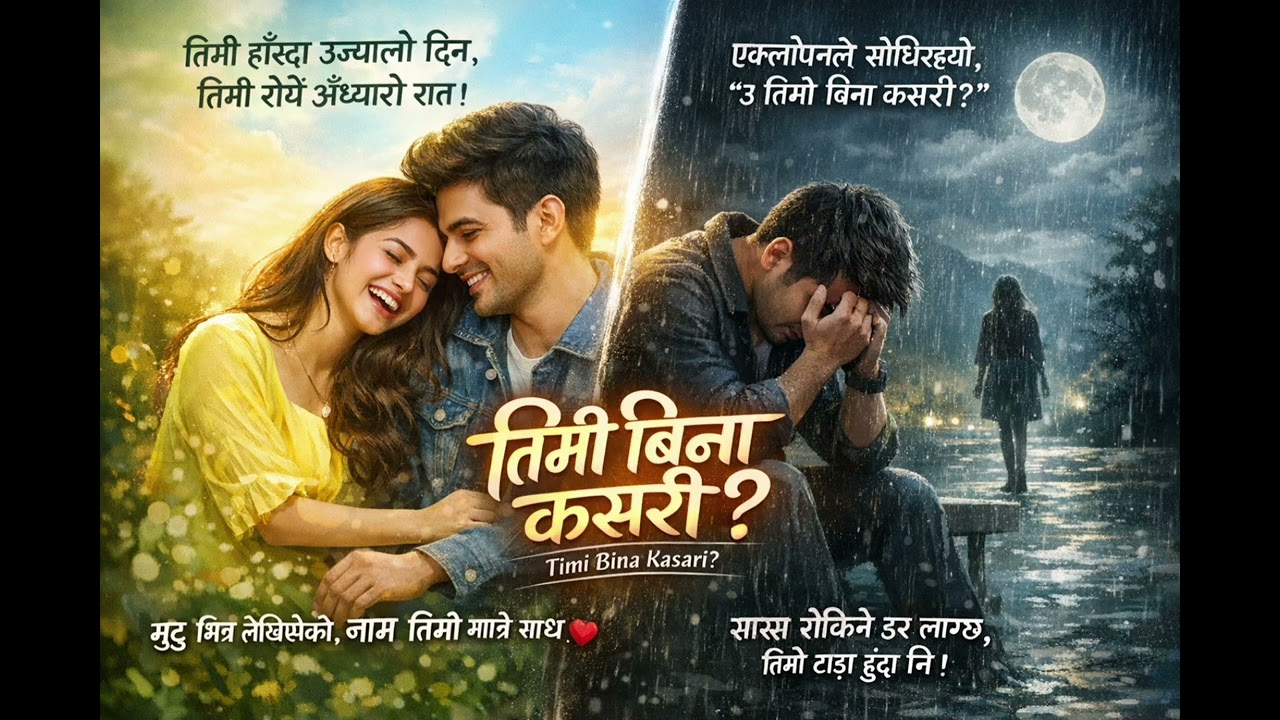  तिमी हाँस्दा उज्यालो दिन, Share र Subscribe गर्न नबिर्सनुहोस्। #NepaliSong #LoveSong #RomanticSong 