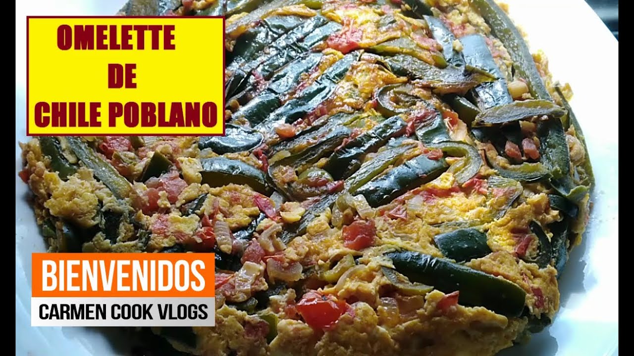 ✅DESAYUNO OMELETTE DE CHILE POBLANO CON QUESO | #CarmenCookVlogs