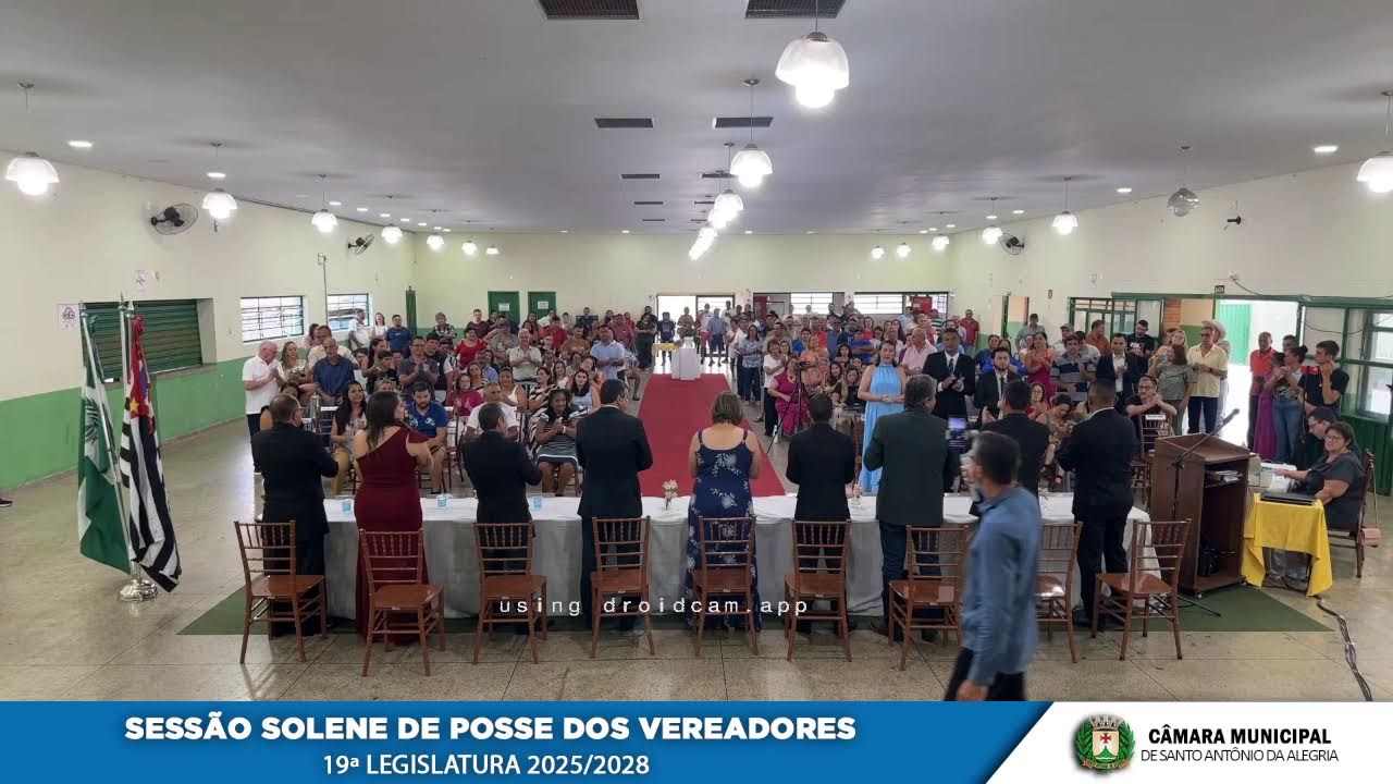Sessão Solene de Posse dos vereadores, 19ª legislatura 2025/2028.📣