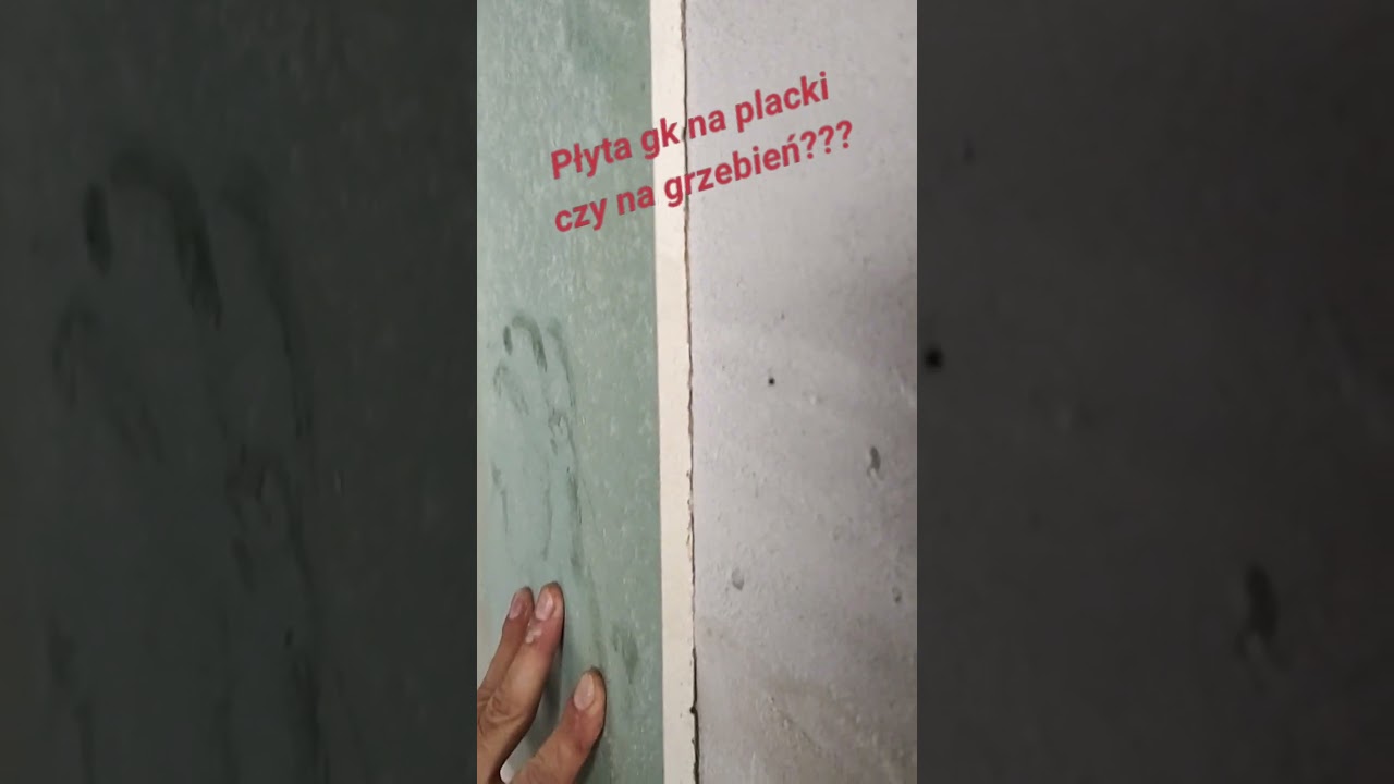 Płyta gk na placki czy na grzebień???