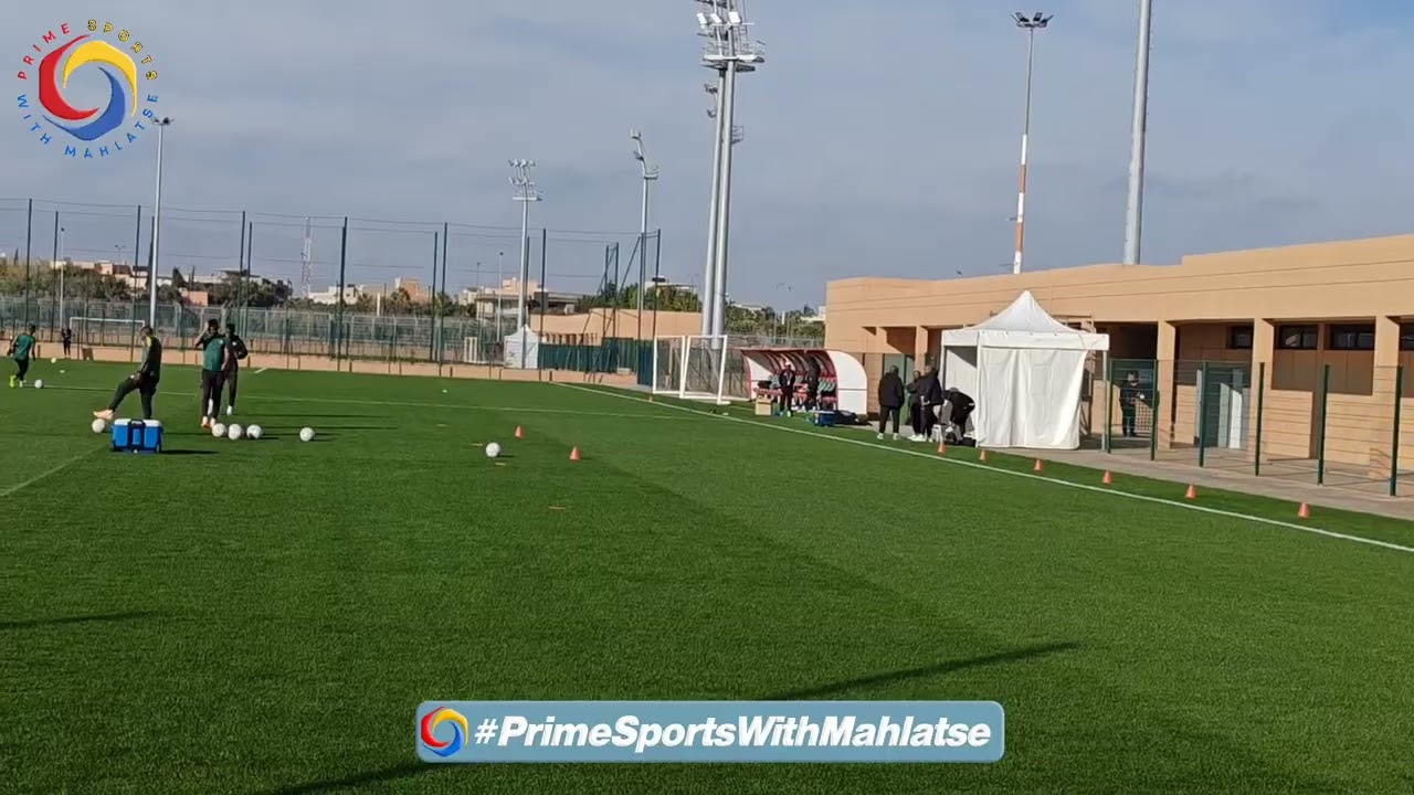 Bafana training at Marrakesh Stadium ahead of Afcon clash with Angola. 