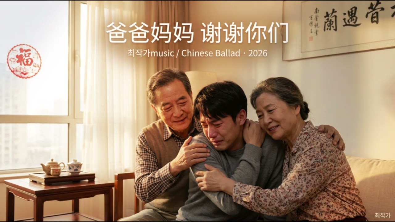 爸爸妈妈 谢谢你们 (아빠 엄마 고마워요)최작가music Chinese Ballad  2026-최 작가music