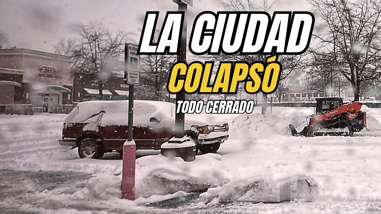 La Ciudad PARALIZADA por la Nieve ❄️😱 6 Pulgadas, −8°C y Todo Cerrado