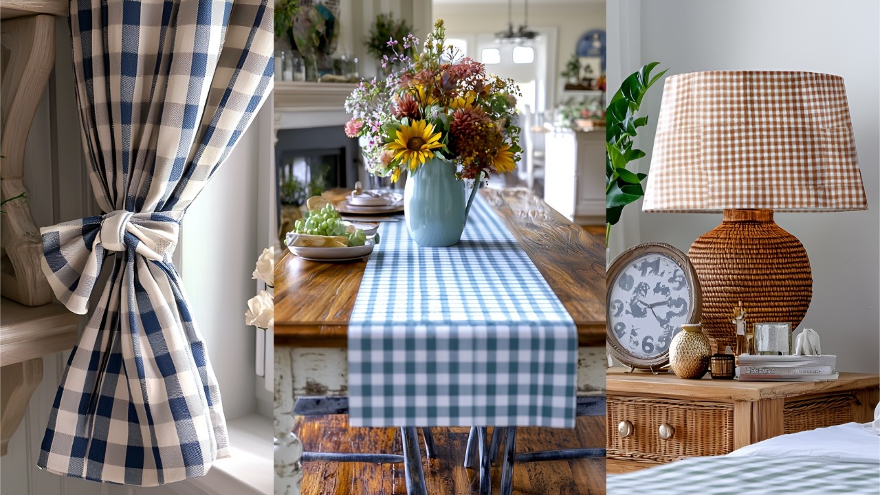 🎀 25+ GORGEOUS Gingham DIY Projects for a Cozy Farmhouse Home (So Easy!) 🎀