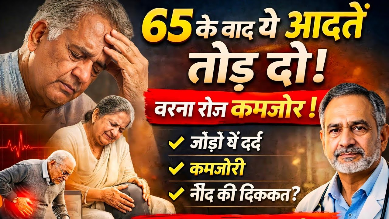 65 के बाद ये आदतें तुरंत छोड़ दें ❌ वरना रोज़ कमजोर होते जाएंगे | Senior Health Tips | Dr Pinku