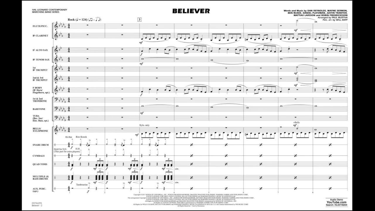 Believer arranged by Paul Murtha