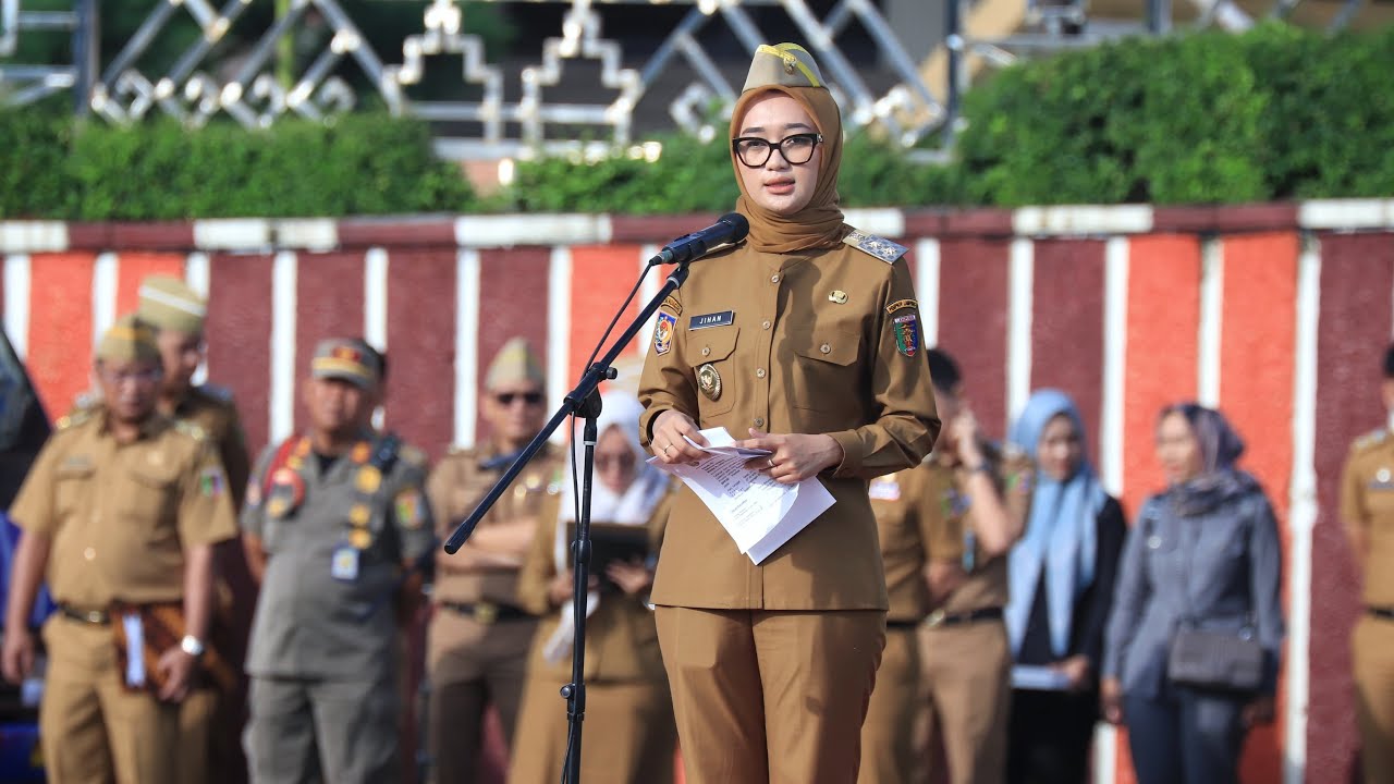 Wakil Gubernur Jihan Nurlela Pimpin Apel Perdana di Lingkungan Pemerintah Provinsi Lampung