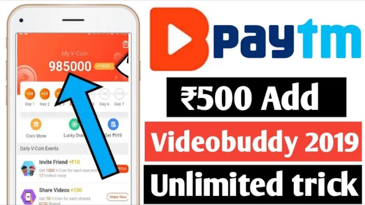 Videobuddy Application New Unlimited Earning Trick 2019 With Paytm Proof