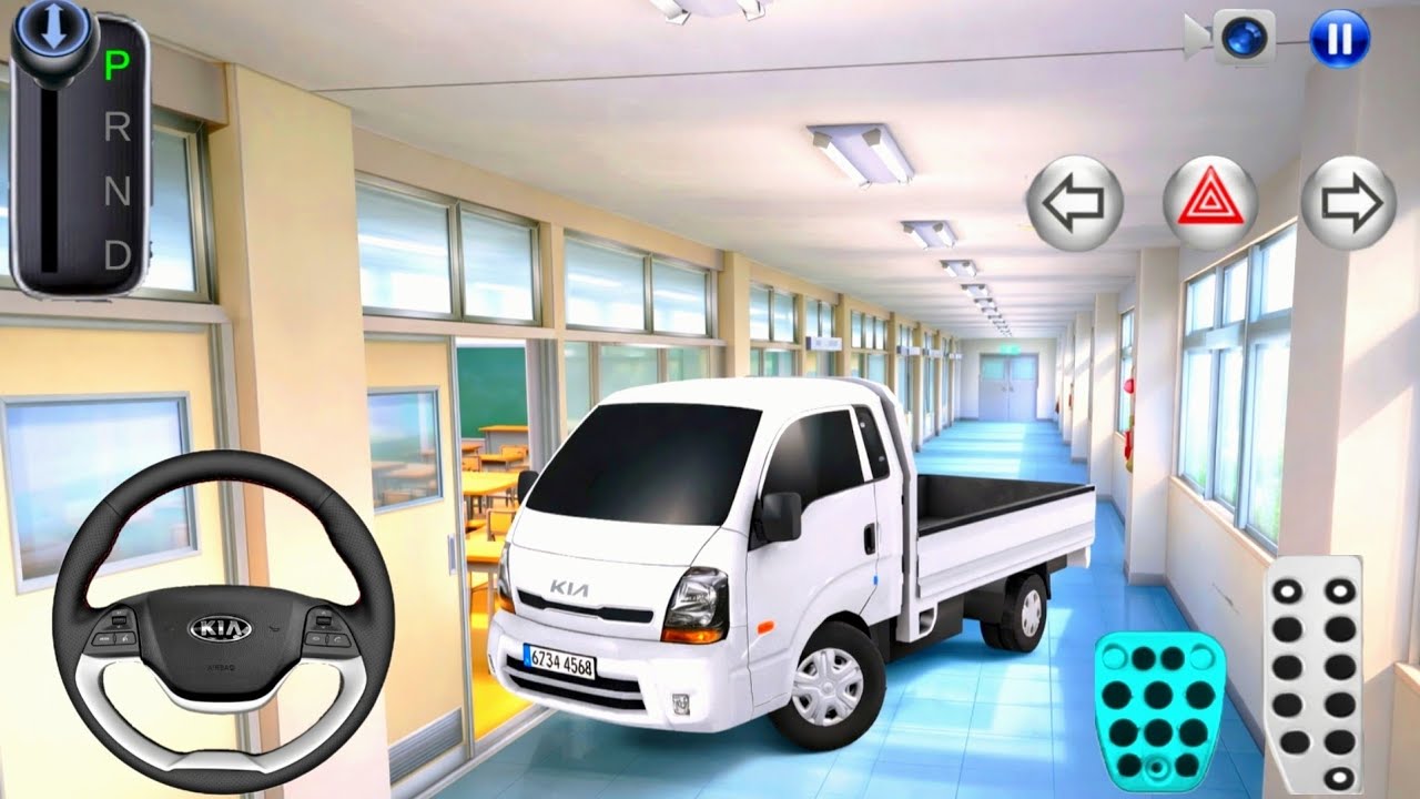 New Kia Pickup Car in South Korean School, Playing in 3D Driving Class Game IOS Car Gameplay 4k