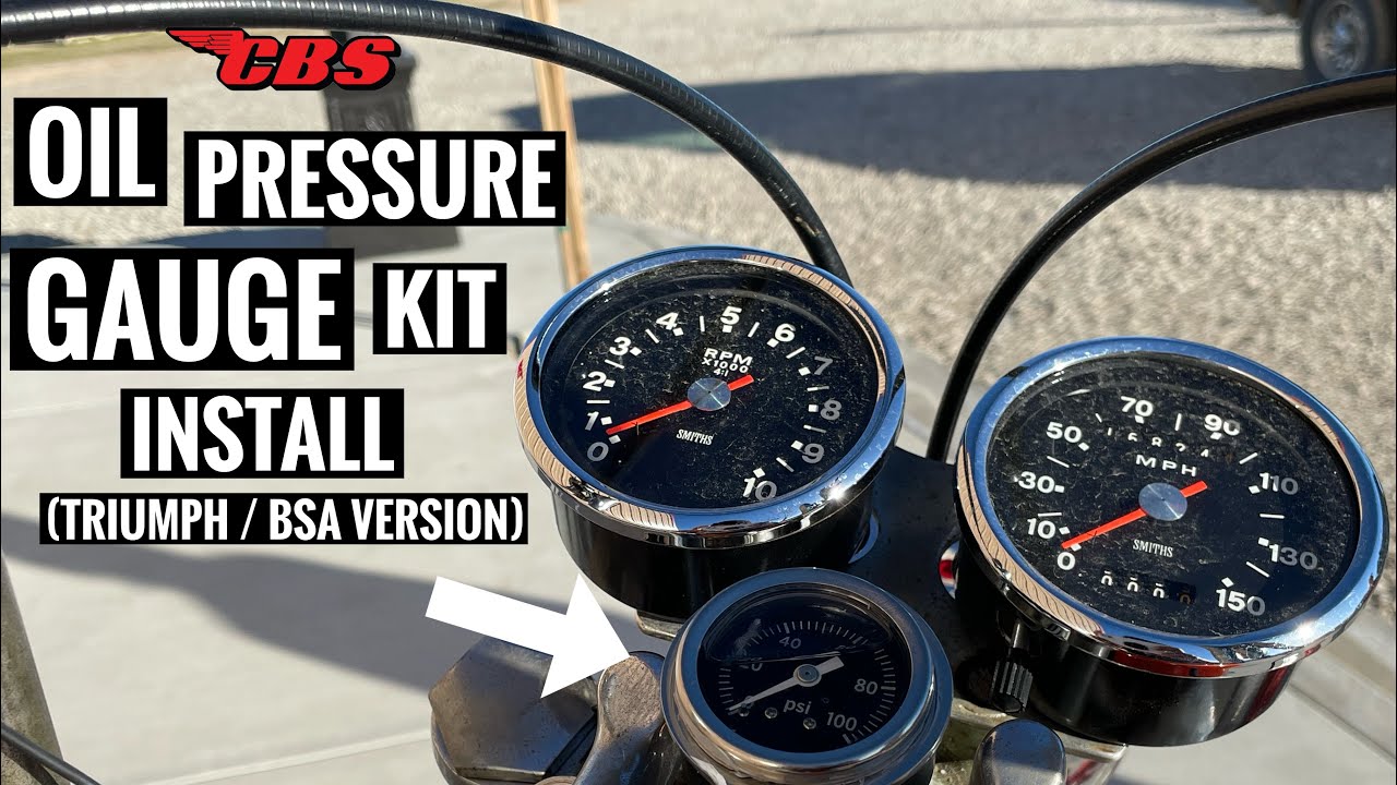 Oil Pressure Gauge Kit Install (Triumph / BSA Version)