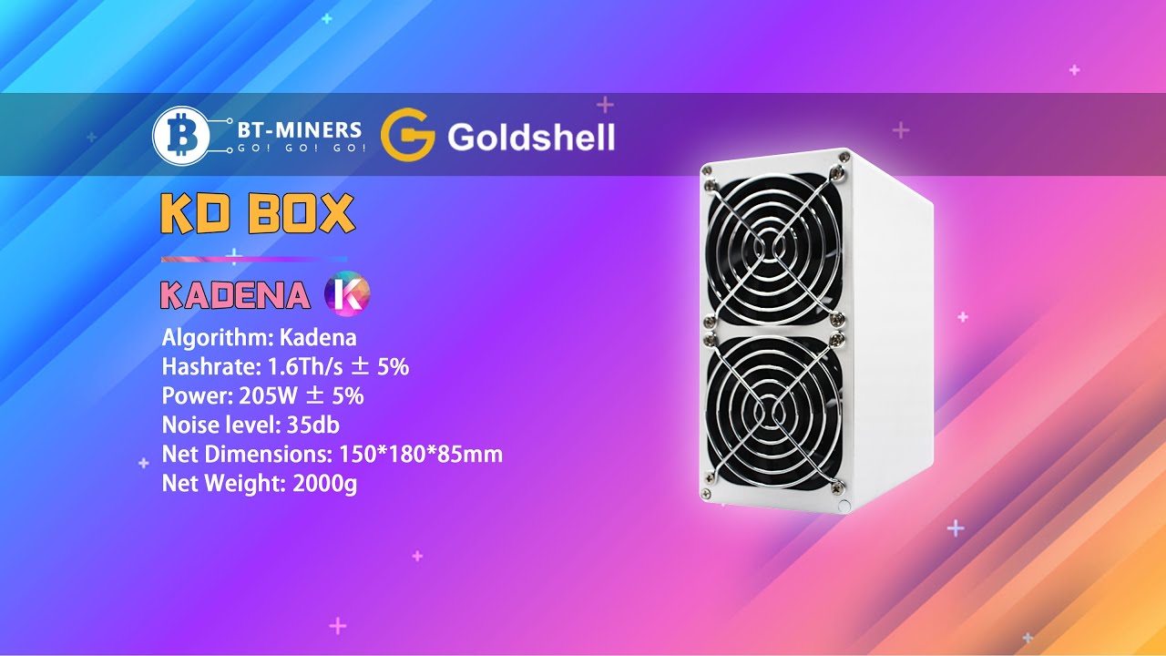 Goldshell KD-Box 1.6Th/s KDA Miner Setup