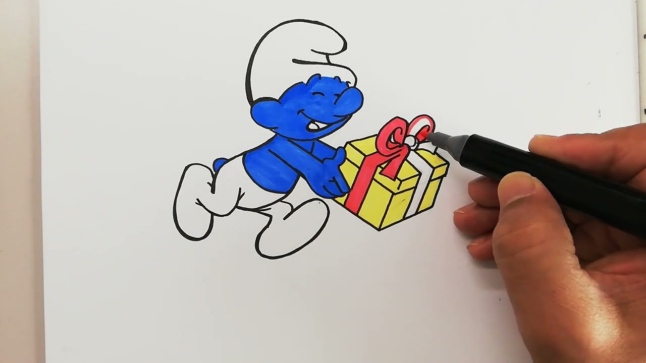 Dessin simple - Tuto dessin - Les Schtroumpfs