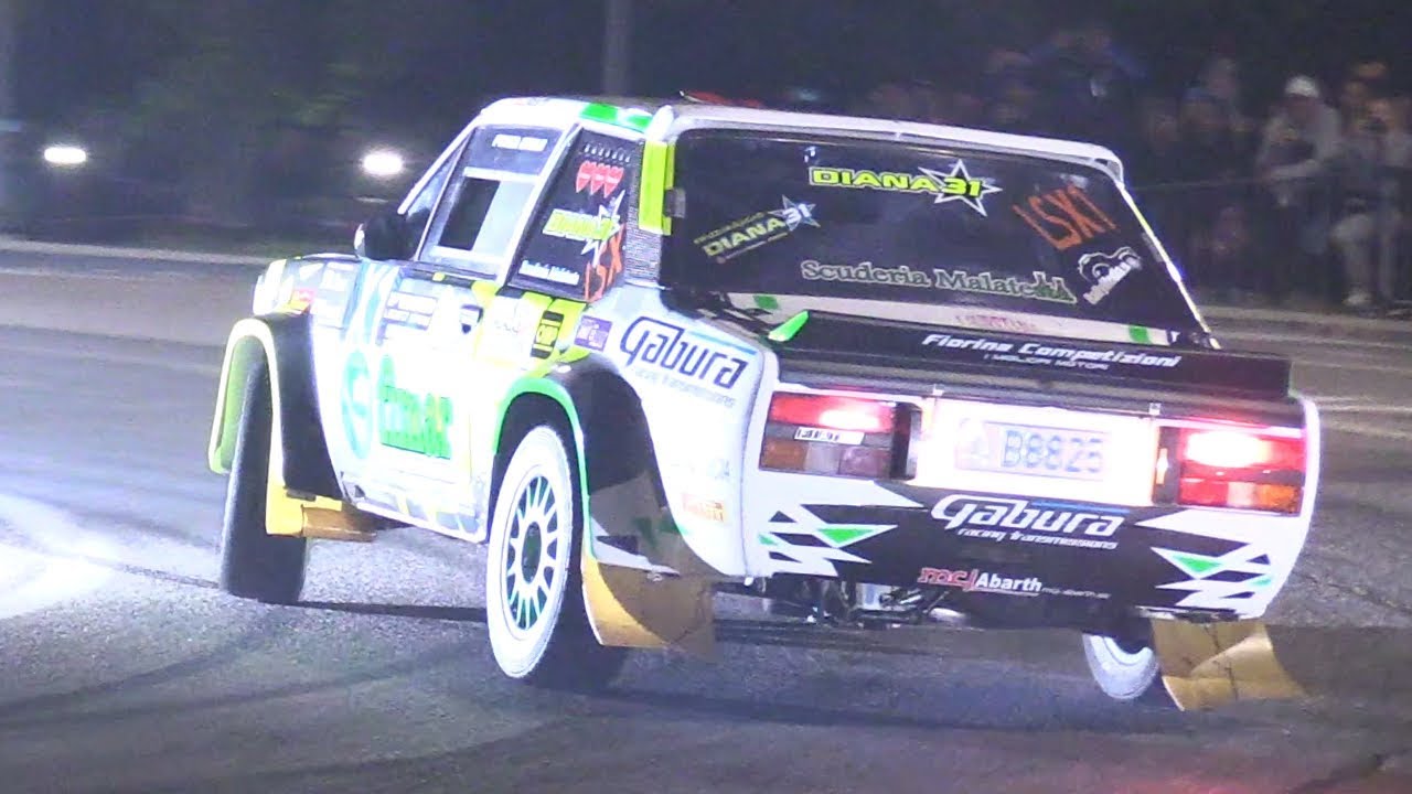 Paolo Diana SHOW at Rally Legend 2019! - Fiat 131 Racing Proto with Sequential Gearbox!