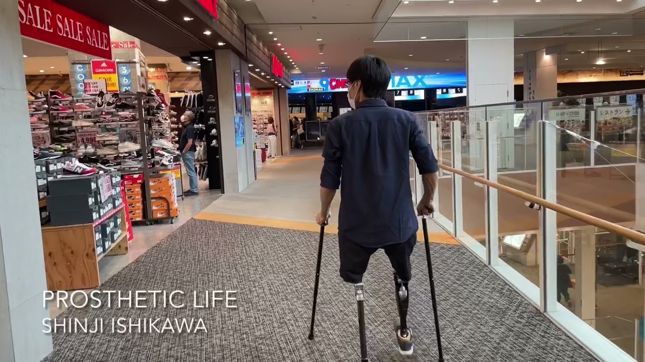 【両大腿義足でショッピングモールを歩いてみた】 Prosthetic leg walking Jun.2021