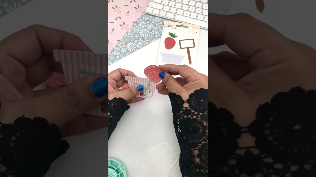 Embroidered Mini Slimline Card