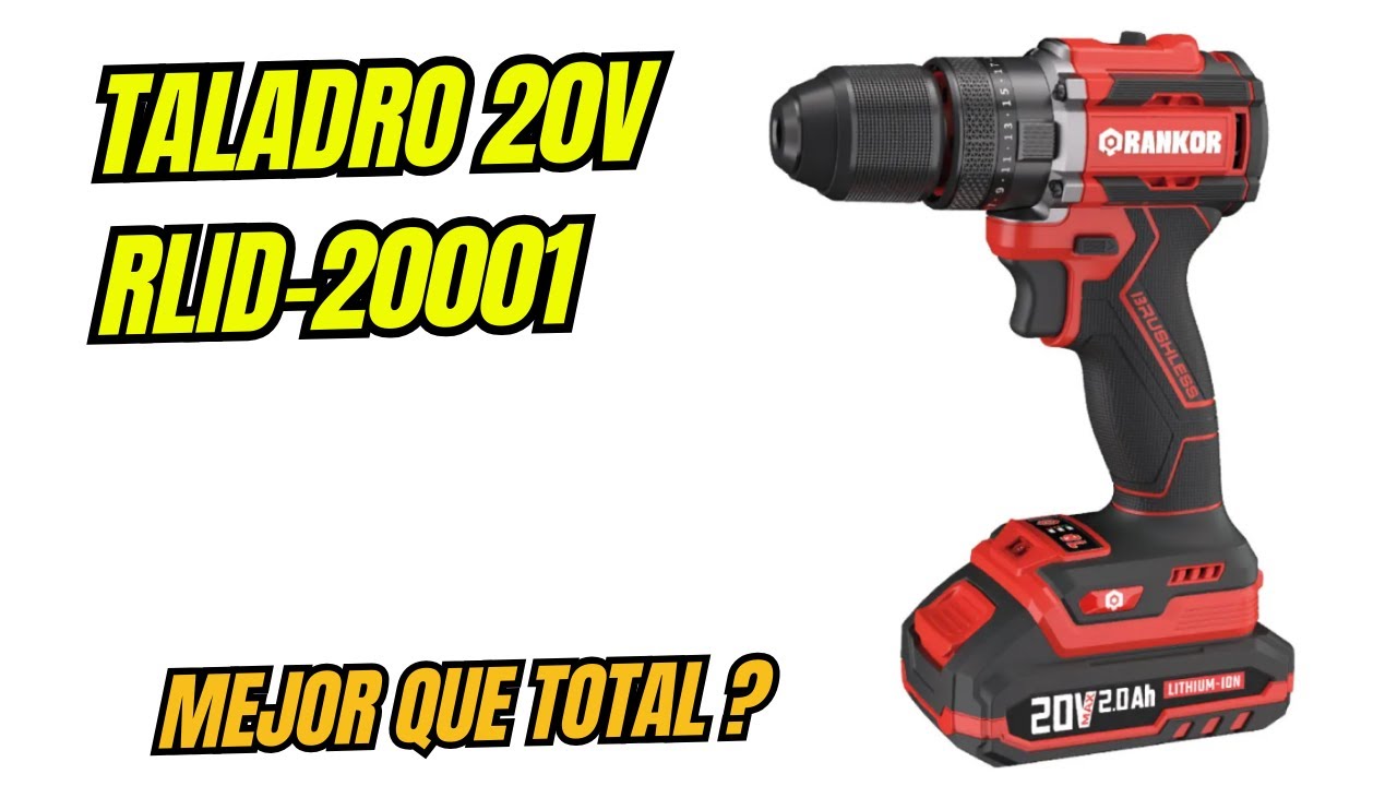 Taladro Percutor Rankor 20V RLID20001 de 70 Nm ⚡ — Rendimiento real en madera y más