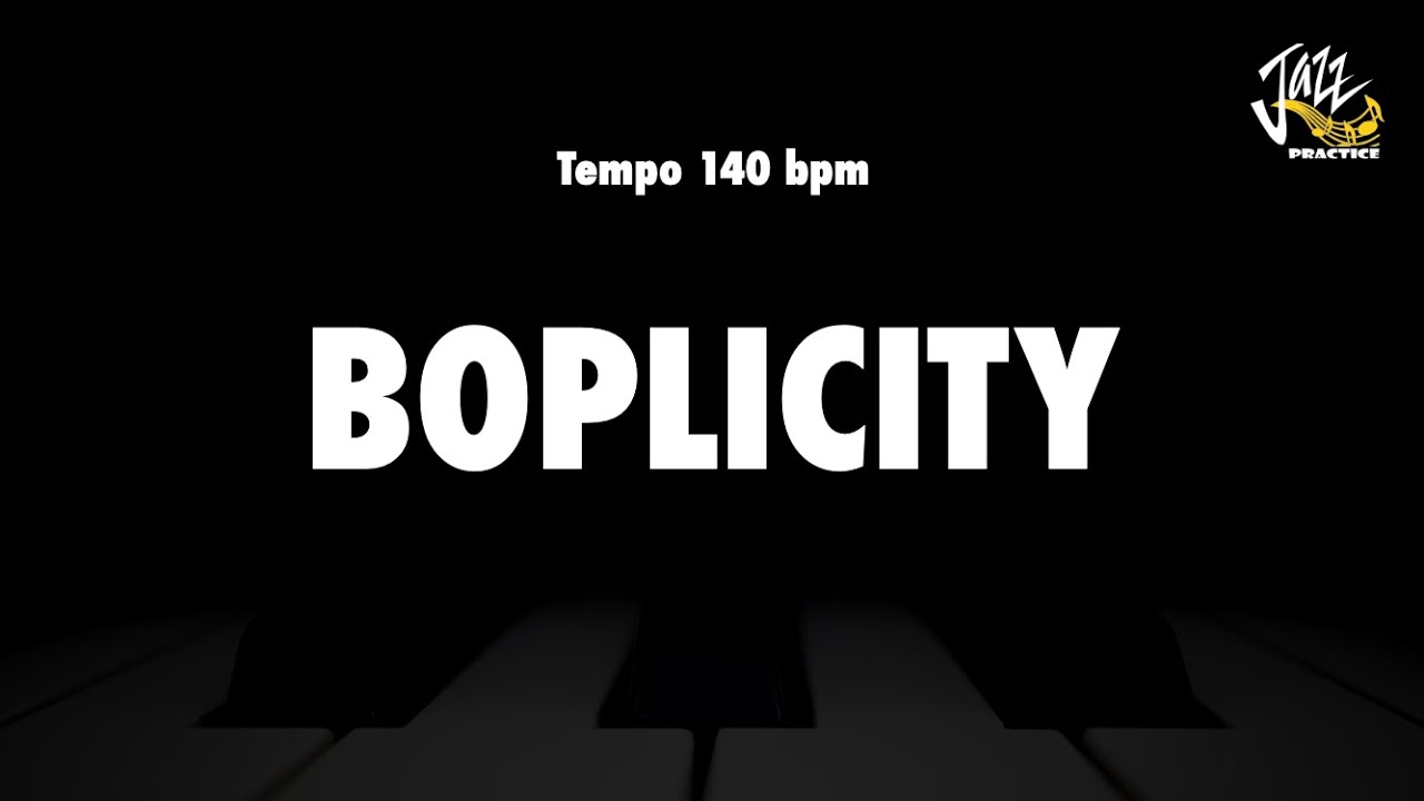 Boplicity - Jazz Standard Backing Track