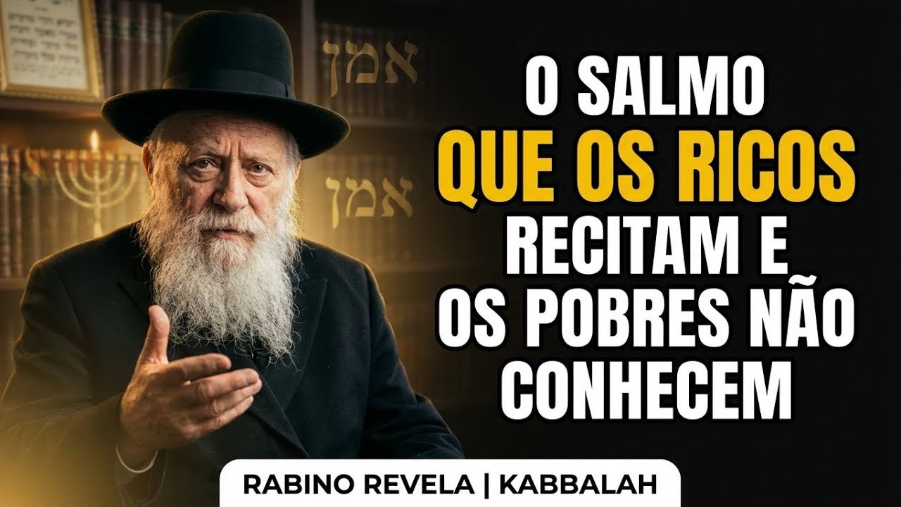 🔴Este ÚNICO Salmo DESTRÓI O Espírito Da Pobreza Em 24 Horas | Rabino Revela | Cabala