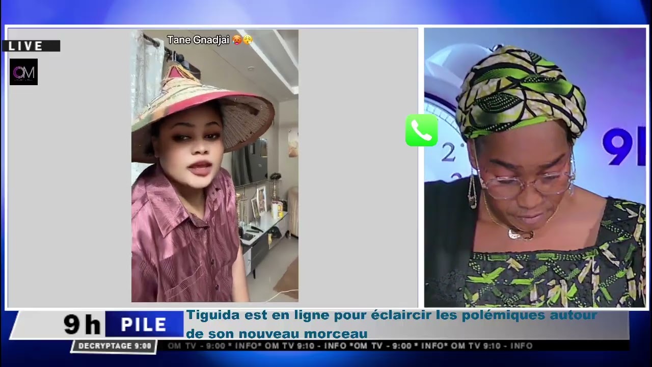 OM TV : #9hp/ Tiguida est en ligne pour éclaircir les polémiques autour de son nouveau morceau