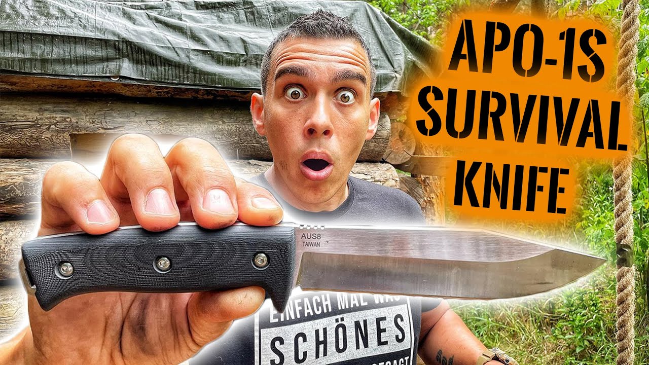 MESSER von Survival Lilly im EXTREM TEST - APO-1S Survival Knife | Messer Test #8 | Survival Mattin