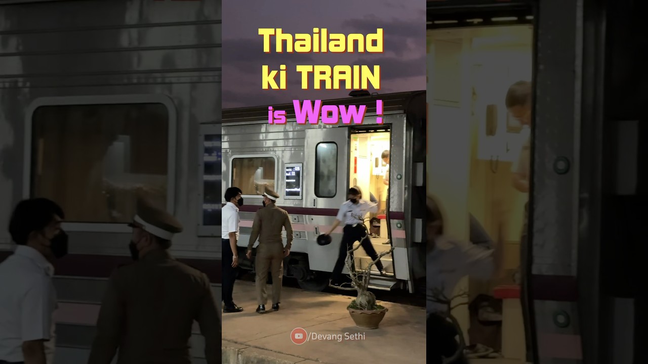 Sleeper Train in Thailand is far better than the Indian trains ! #train #thailand #travel