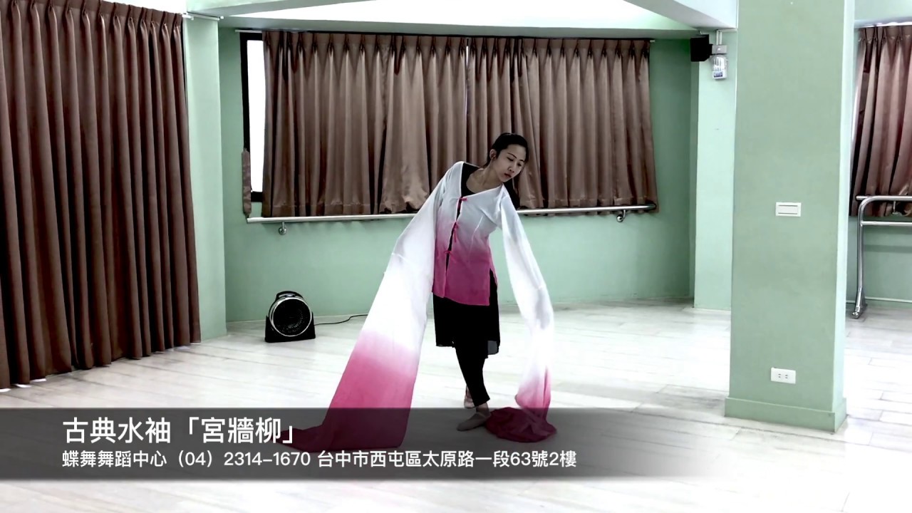 chinese dance class Taiwan台中蝶舞舞蹈中心成人古典舞宮牆柳水袖舞蹈