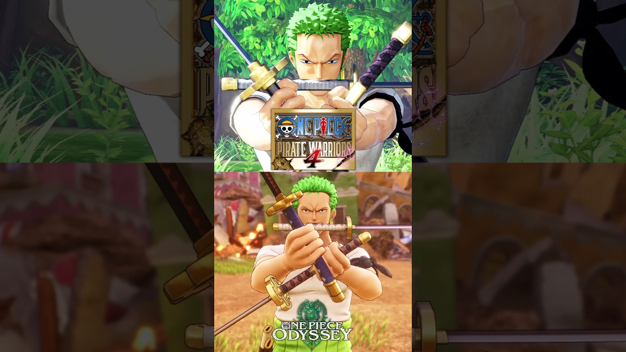 One Piece Pirate Warriors 4 VS Odyssey: Roronoa Zoro Three Thousand Worlds Сравнение!