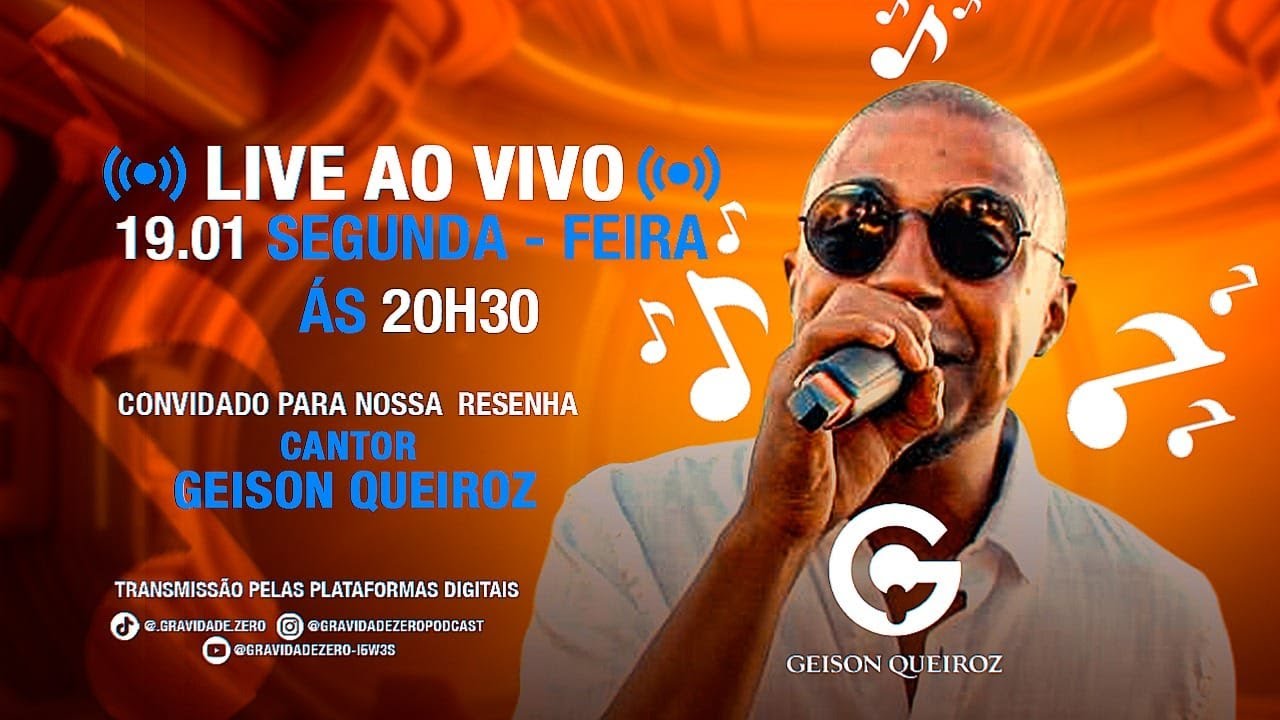 🎤 AO VIVO com Geison Queiroz | Música, Resenha e História no Gravidade Zero