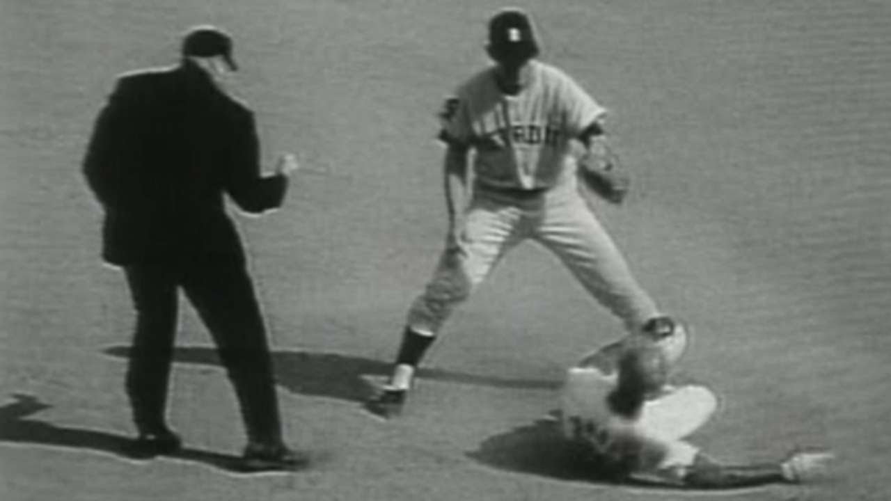 WS1968 Gm7: Lolich picks off Brock and Flood in 6th