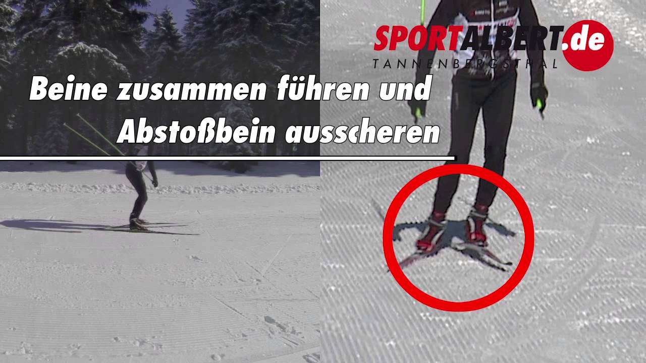 Skilanglauf Technik: Skating 1-2er mit aktiven Armschwung