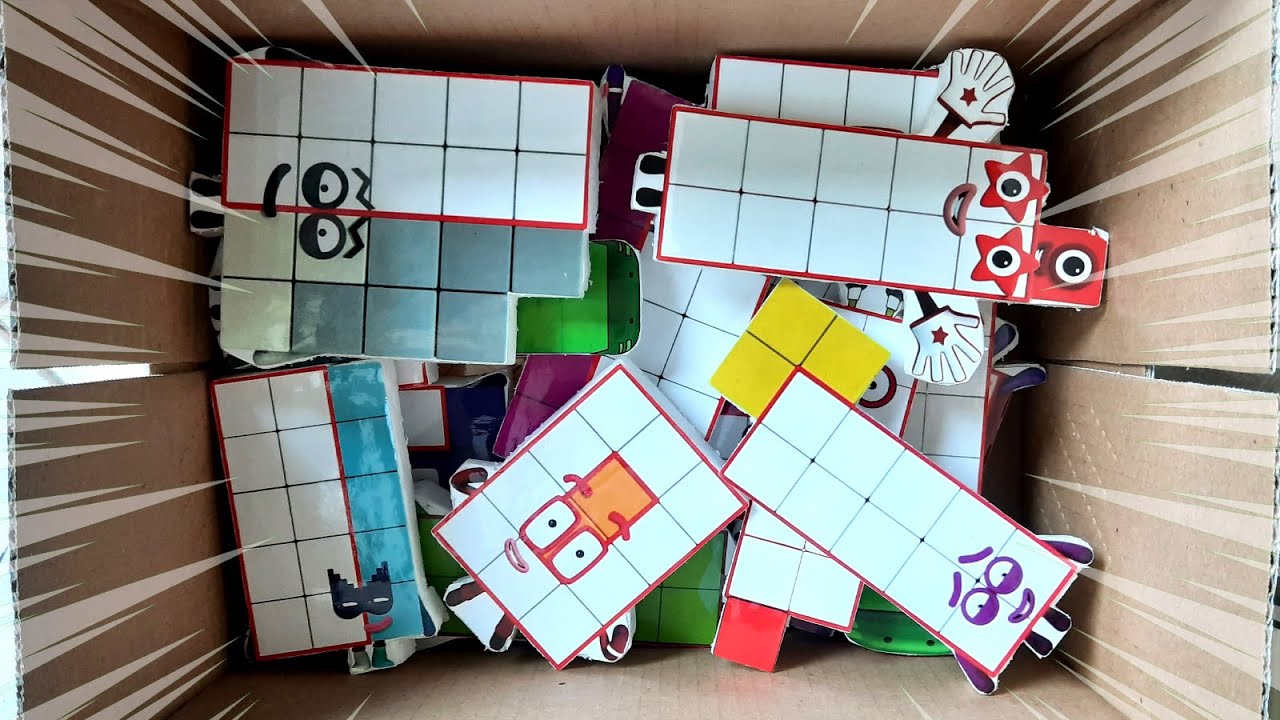 Box Full of MYSTERY Numberblocks 1-20 Vs Step SQUAD - ASMR Looking For Numberblocks 