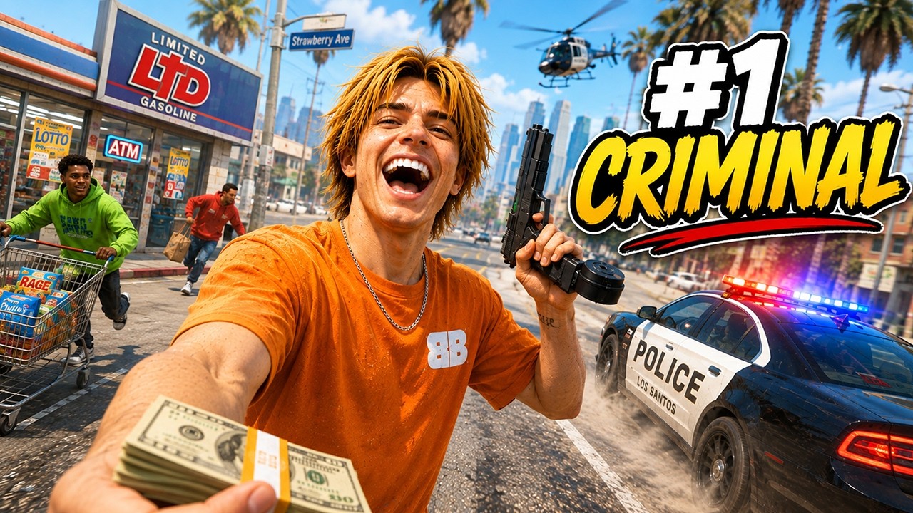 🔴 LIVE: Trolling Cops as a Criminal in GTA 5 RP (Portrait)