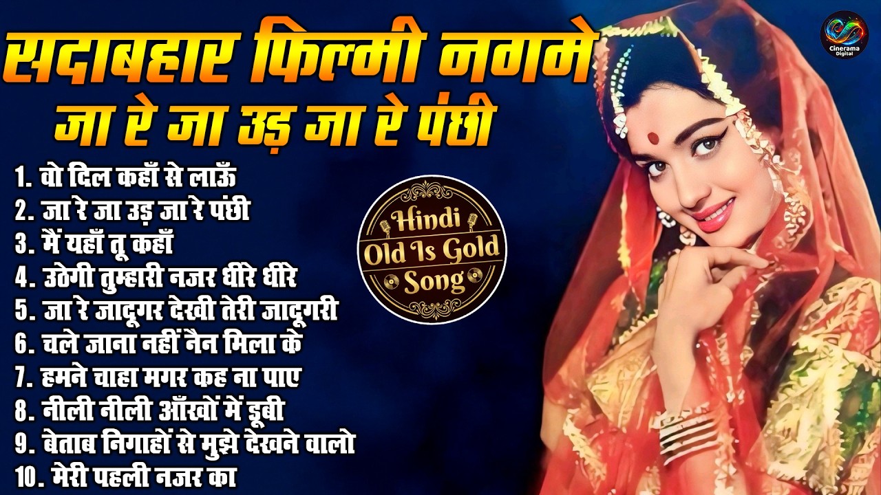 Top 10 Old Is Gold सदाबहार प्यार भरे गीत | जा रे जा उड़ जा रे पंछी | Evergreen Filmi Romantic Songs