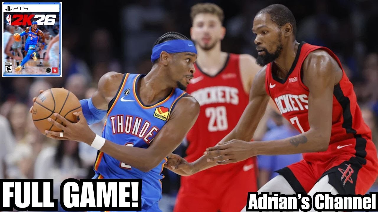 Oklahoma City Thunder vs Houston Rockets FULL GAME SIMULATION NBA 2K26 4K Gameplay! #nba #nba2k26