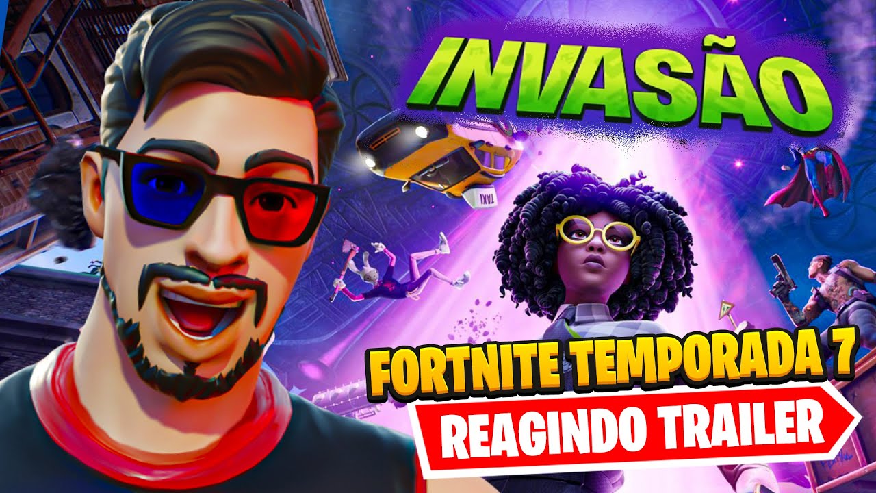 DROUST REAGINDO TEMPORADA 7 DO FORTNITE!!! UUAAUUU 👽🛸