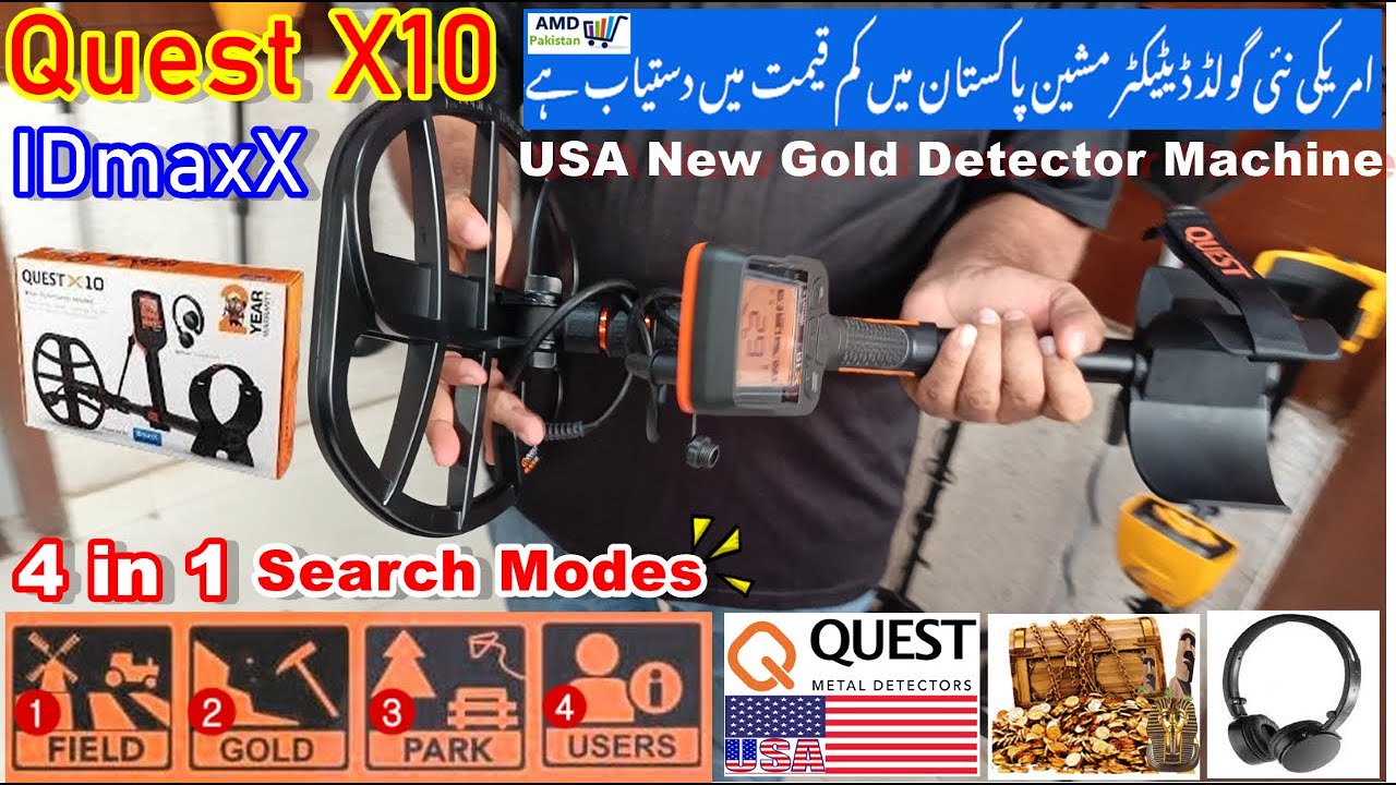 Quest X10 IDmaxX Gold Detector | Unboxing Quest X10 Detector | Quest X10 Metal Detector Depth Test